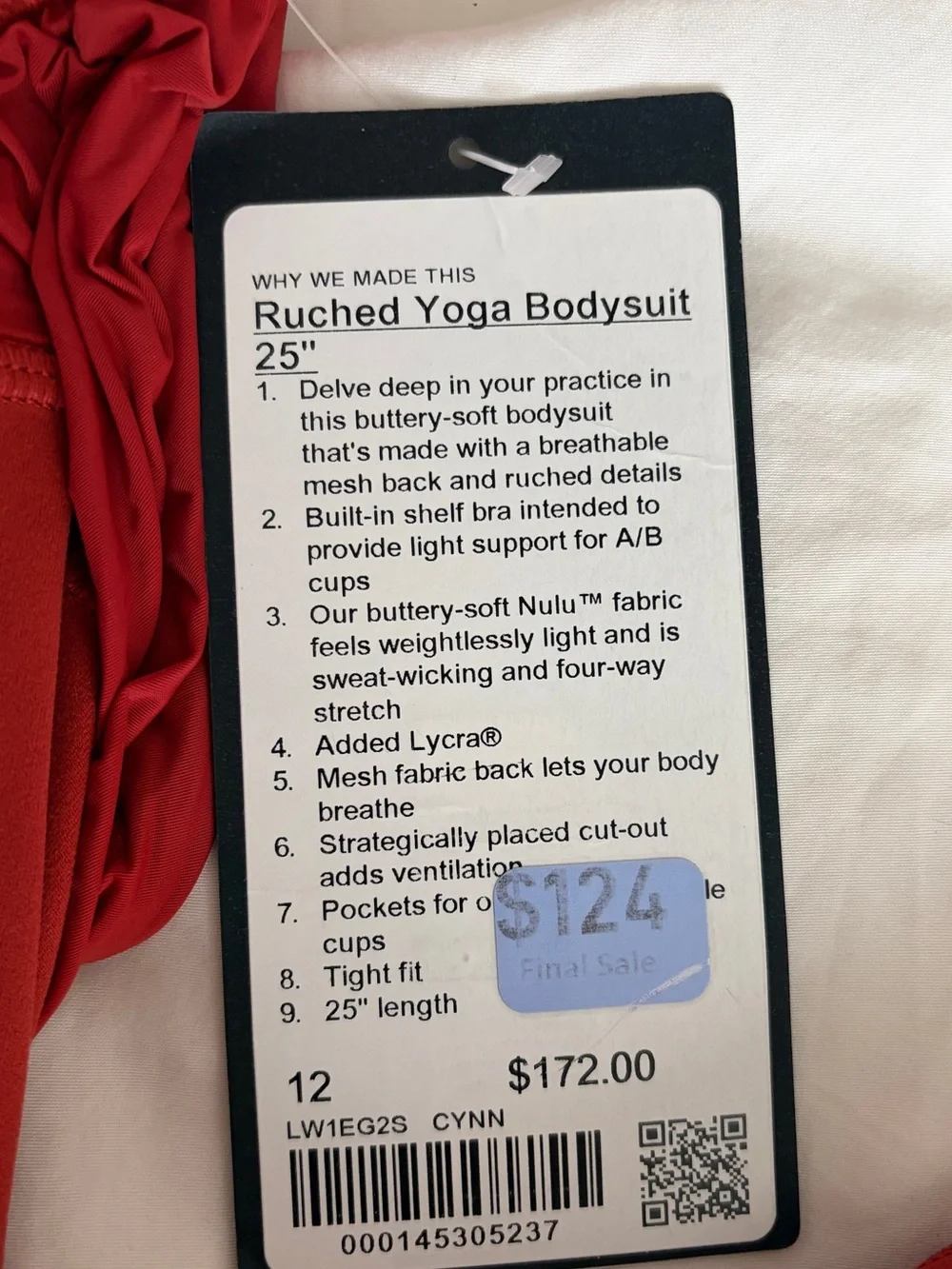 Lululemon Ruched Yoga Bodysuit 25